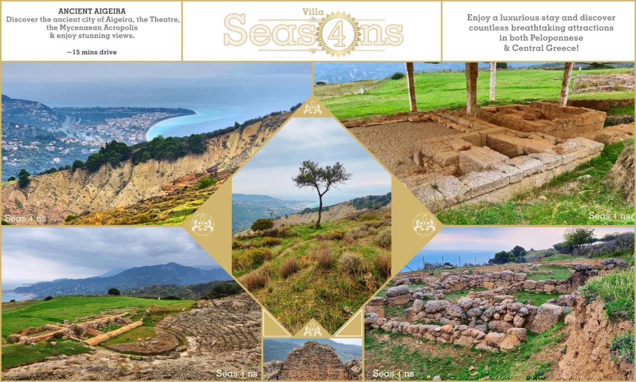 Four Seasons Relaxing Villa Akrata Exterior photo